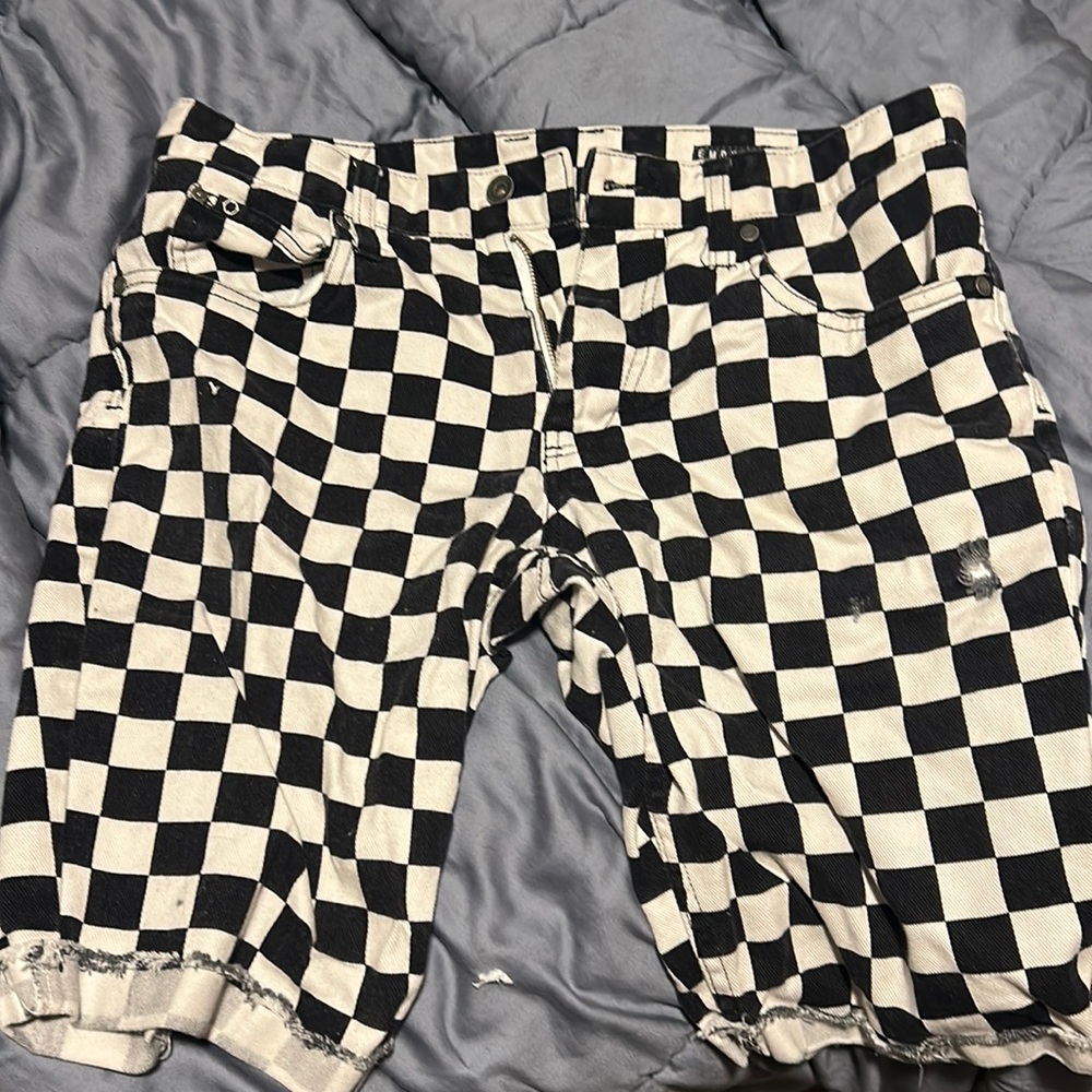 Checkered shorts